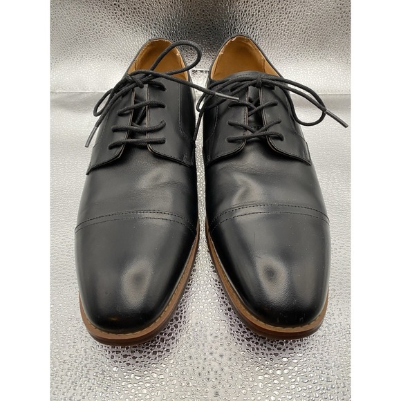 Goodfellow & Co Other - Goodfellow & Co Men's Black Leather Oxford Cap Toe Lace-Up Dress Shoes Size 9.5